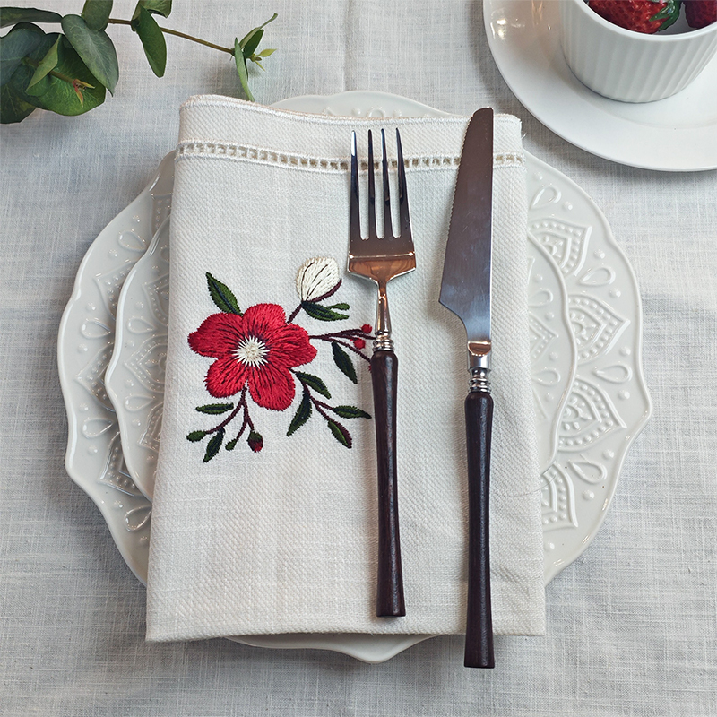 Serviettes en tissu de mariage